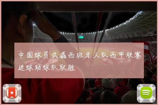 中国球员武磊西班牙人队西甲联赛进球助球队取胜